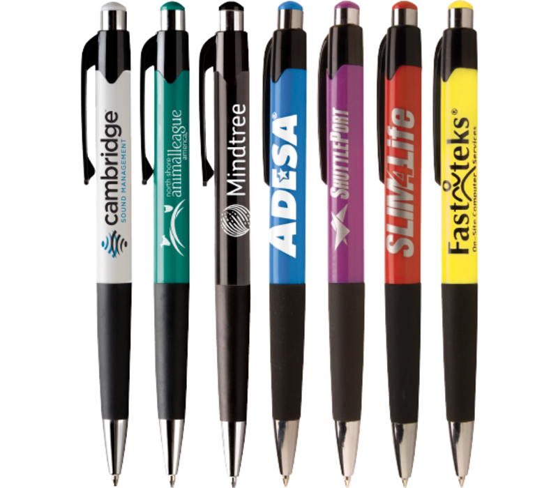 Colorful Pen with Rubber Grip 1