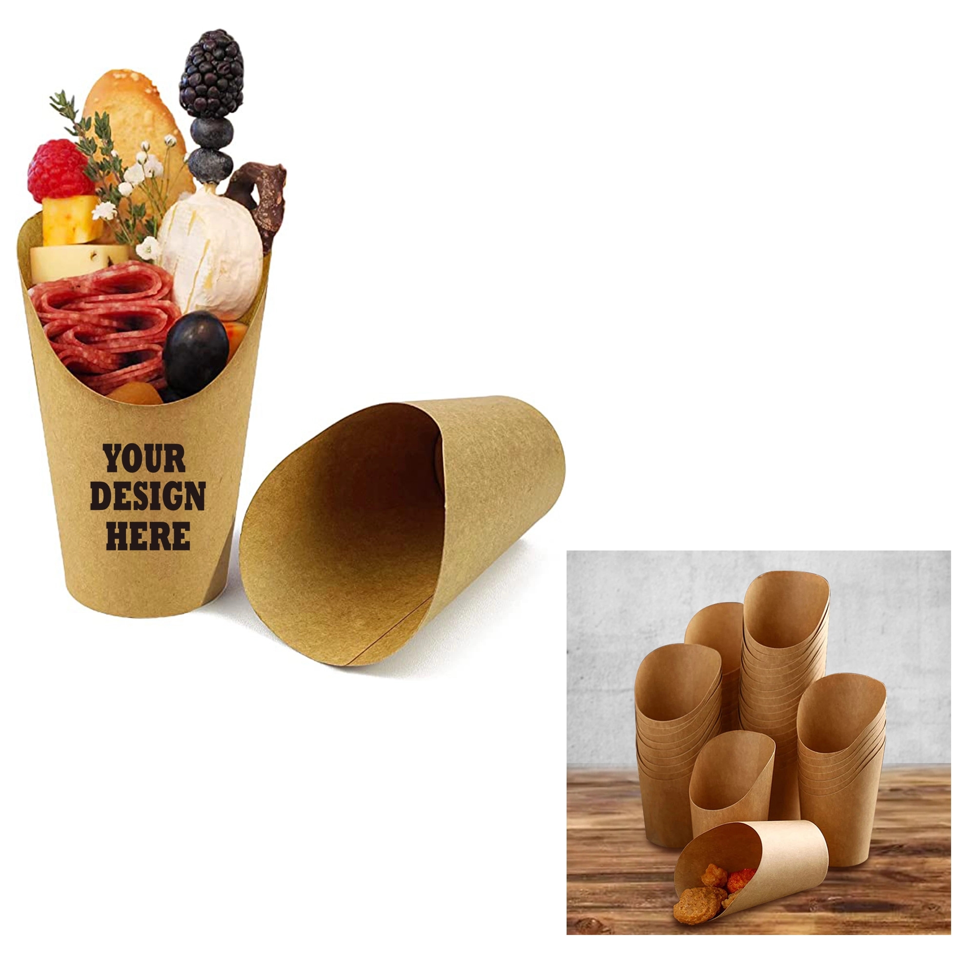 12Oz Disposable Paper French Fries Cup 6