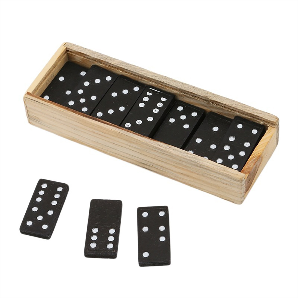 Dominos In Wooden Box 3