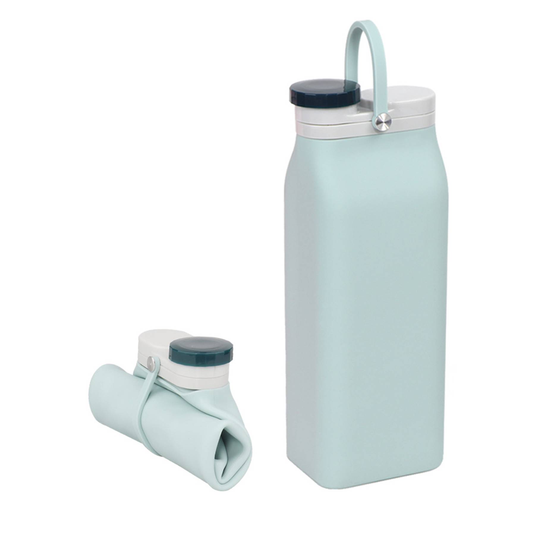 Reusable Silicone Foldable Bottle for Travel Sports Gym 5