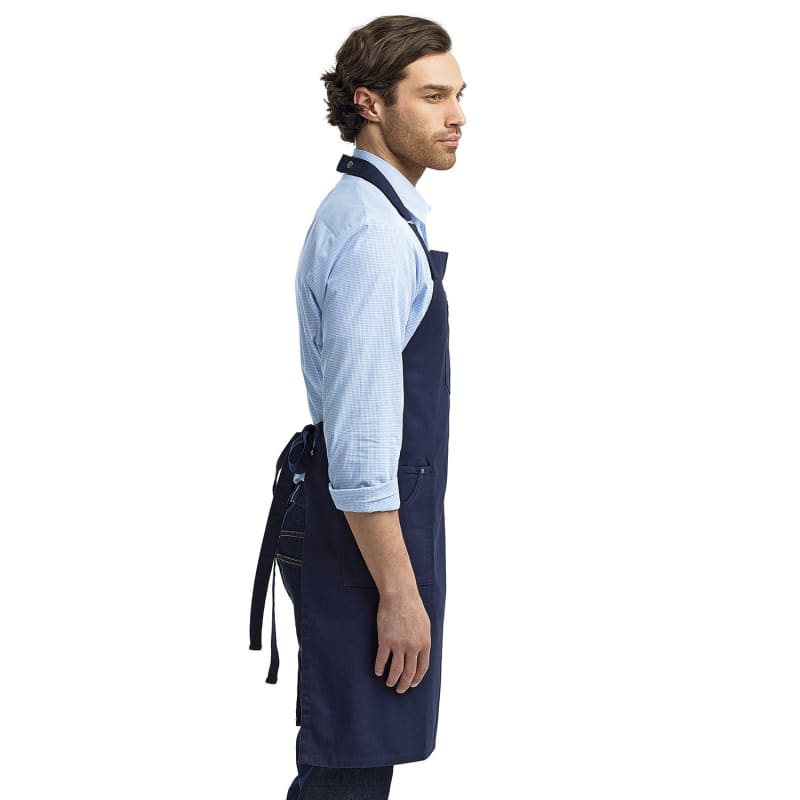 Artisan Collection By Reprime Unisex Cotton Chino Bib Apron 3