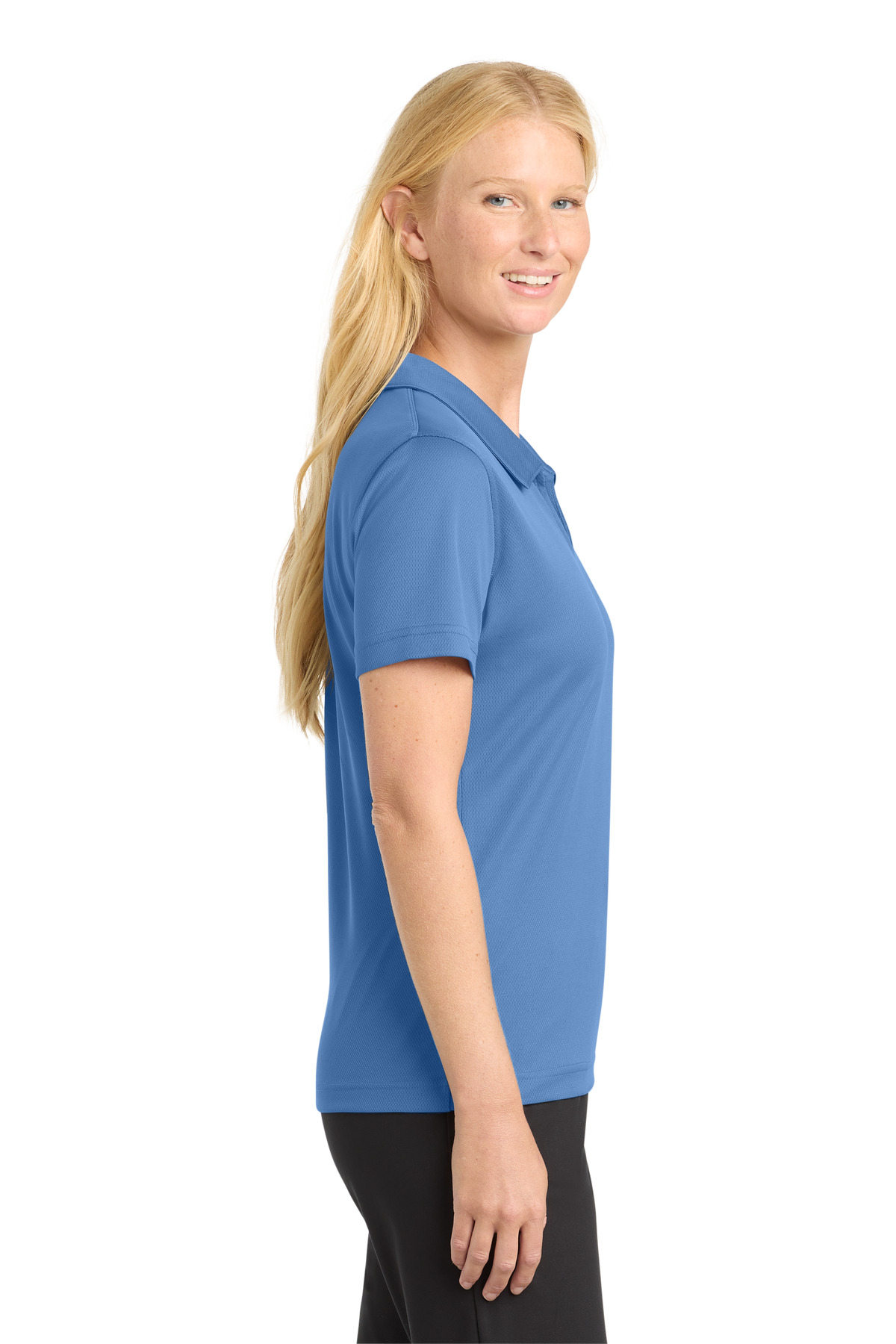 Sport-Tek Women's Dri-Mesh V-Neck Polo. L469 56