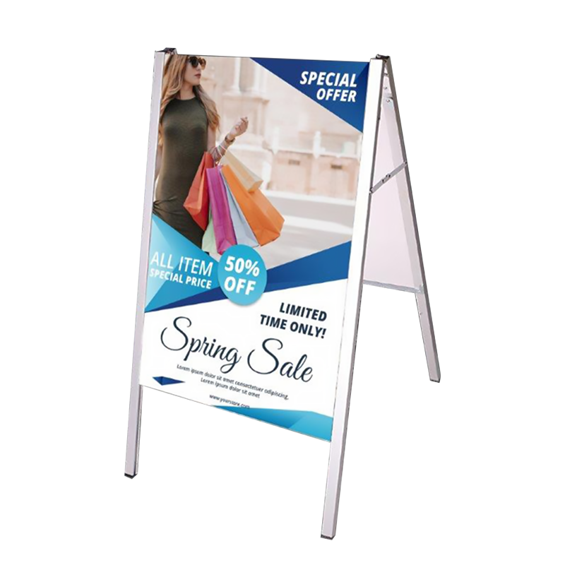 Thriller™ Lightweight A Frame Signage, Single Sided Graphic with Hardware 2
