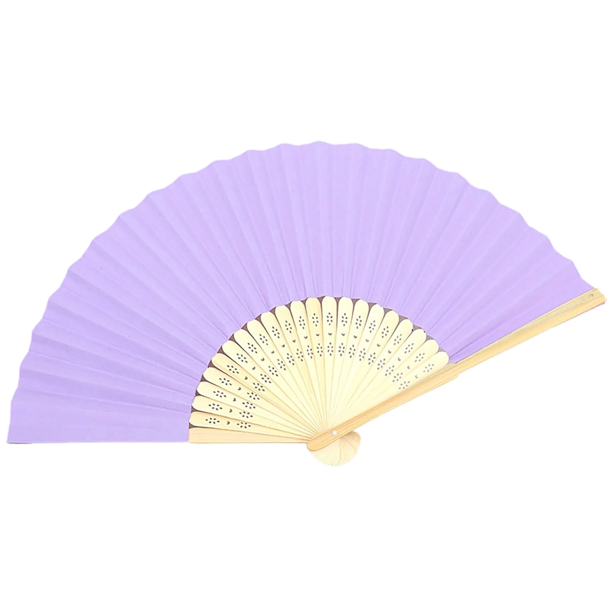 Bamboo Handle Paper Folding Fan Decorative 16