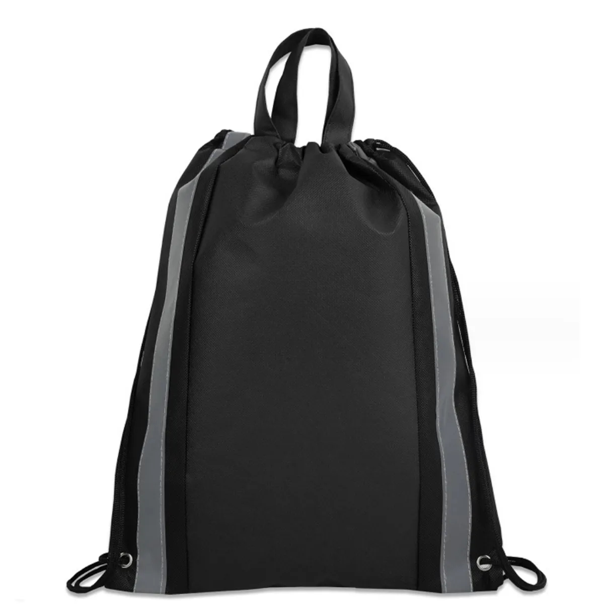210D Polyester Custom String Bags with Reflective Stripe 2