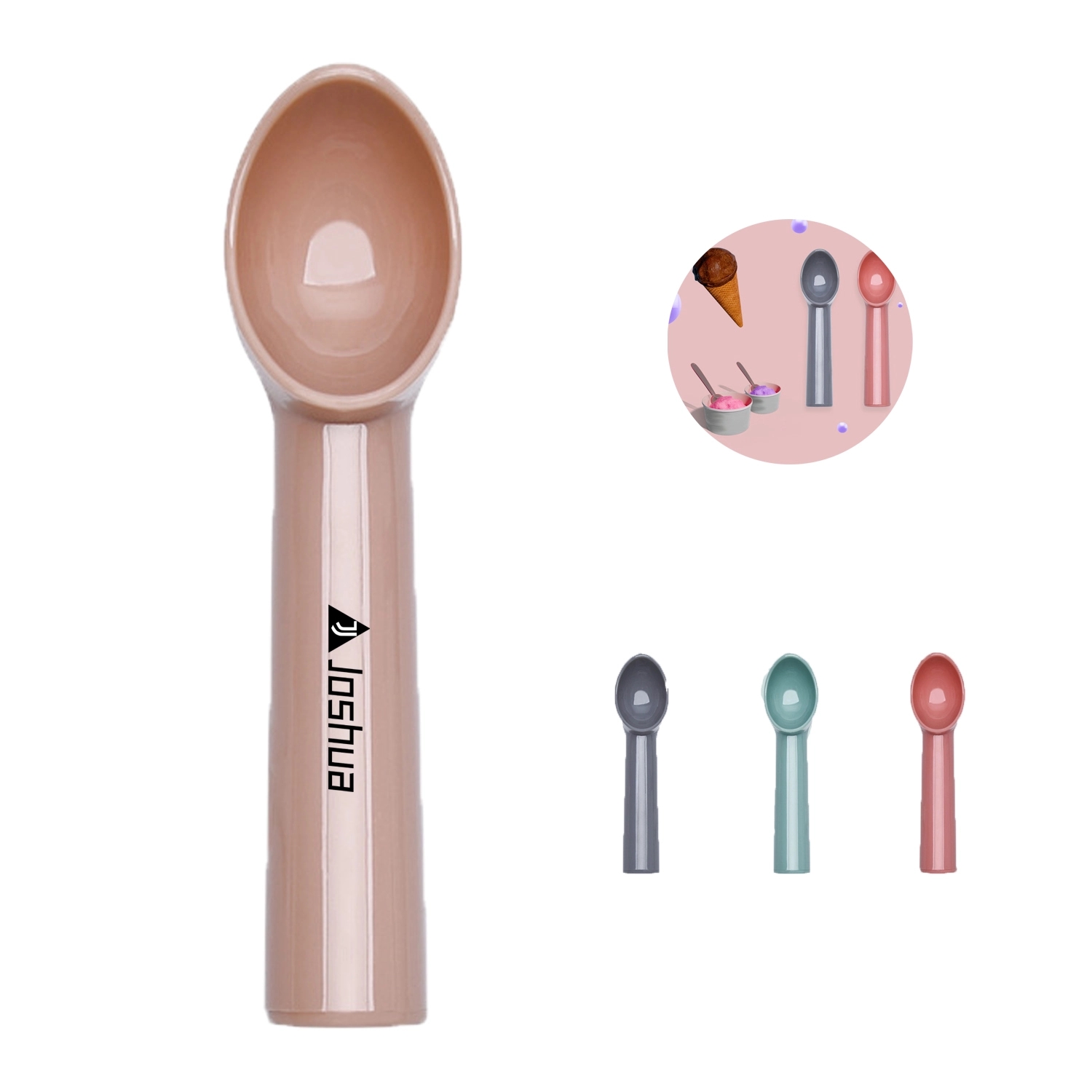 Durable Plastic Ice Cream Scoop 2