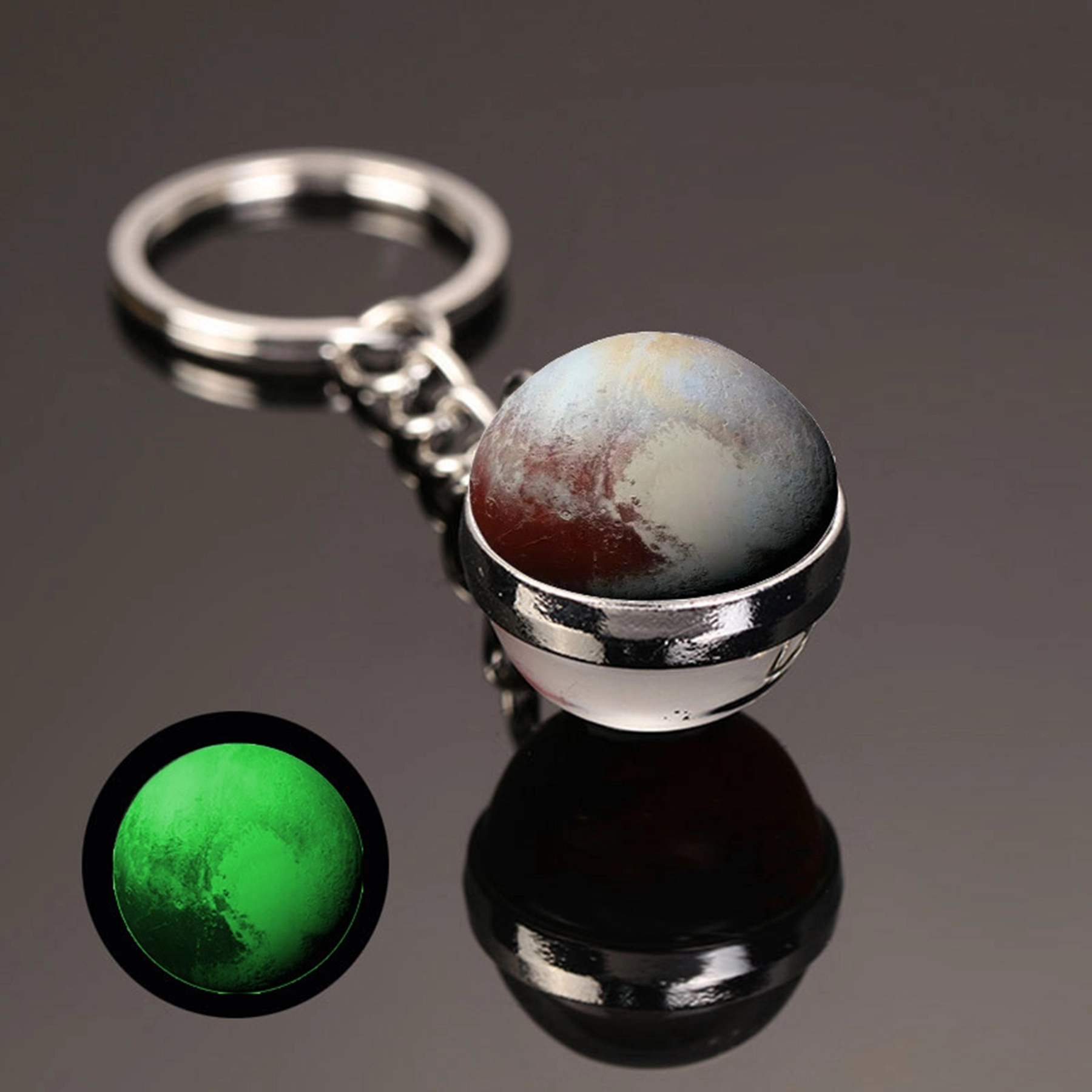 Glow in the Dark Crystal Ball Key Chain 5