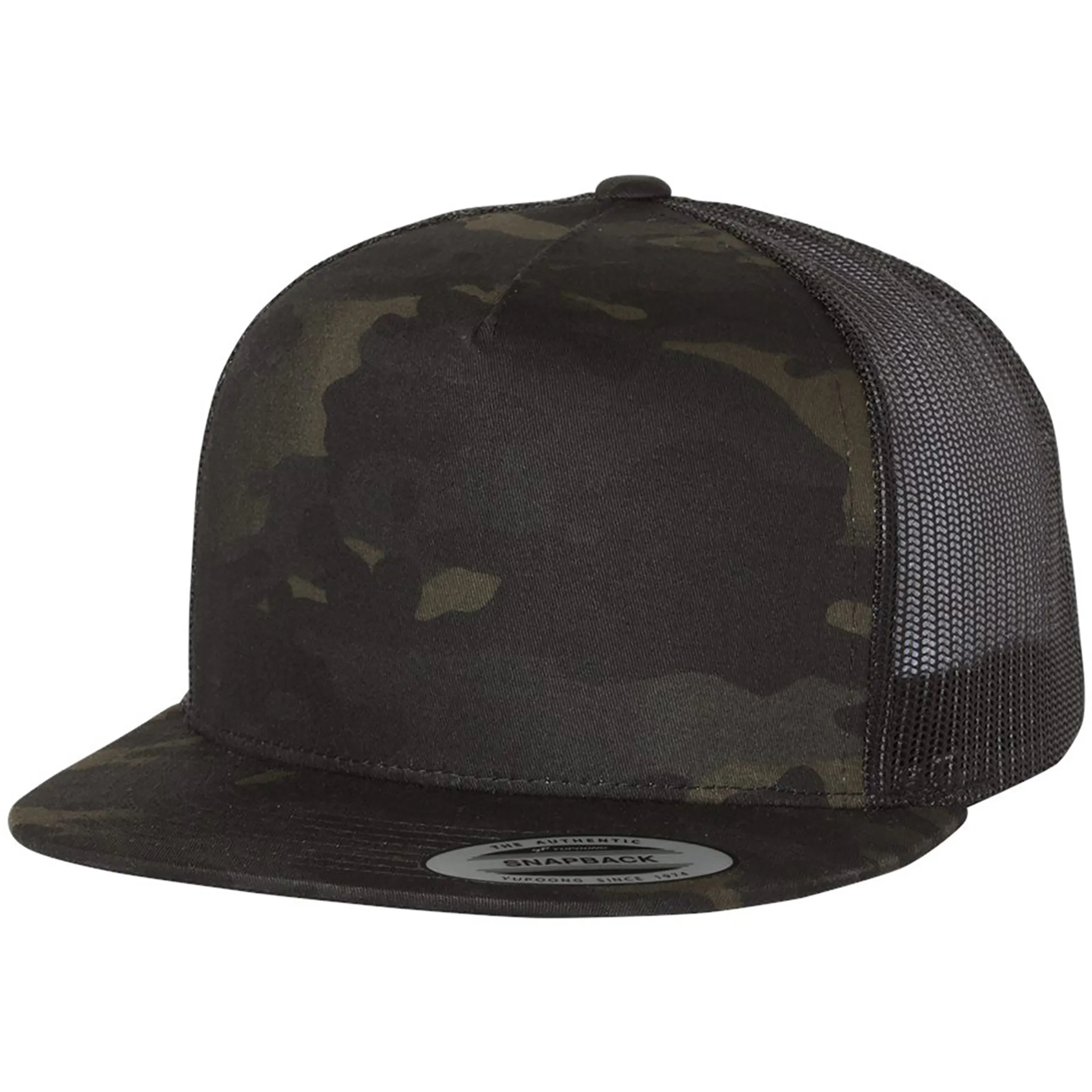 YUPOONG-CLASSIC FLAT BILL TRUCKER CAP 5