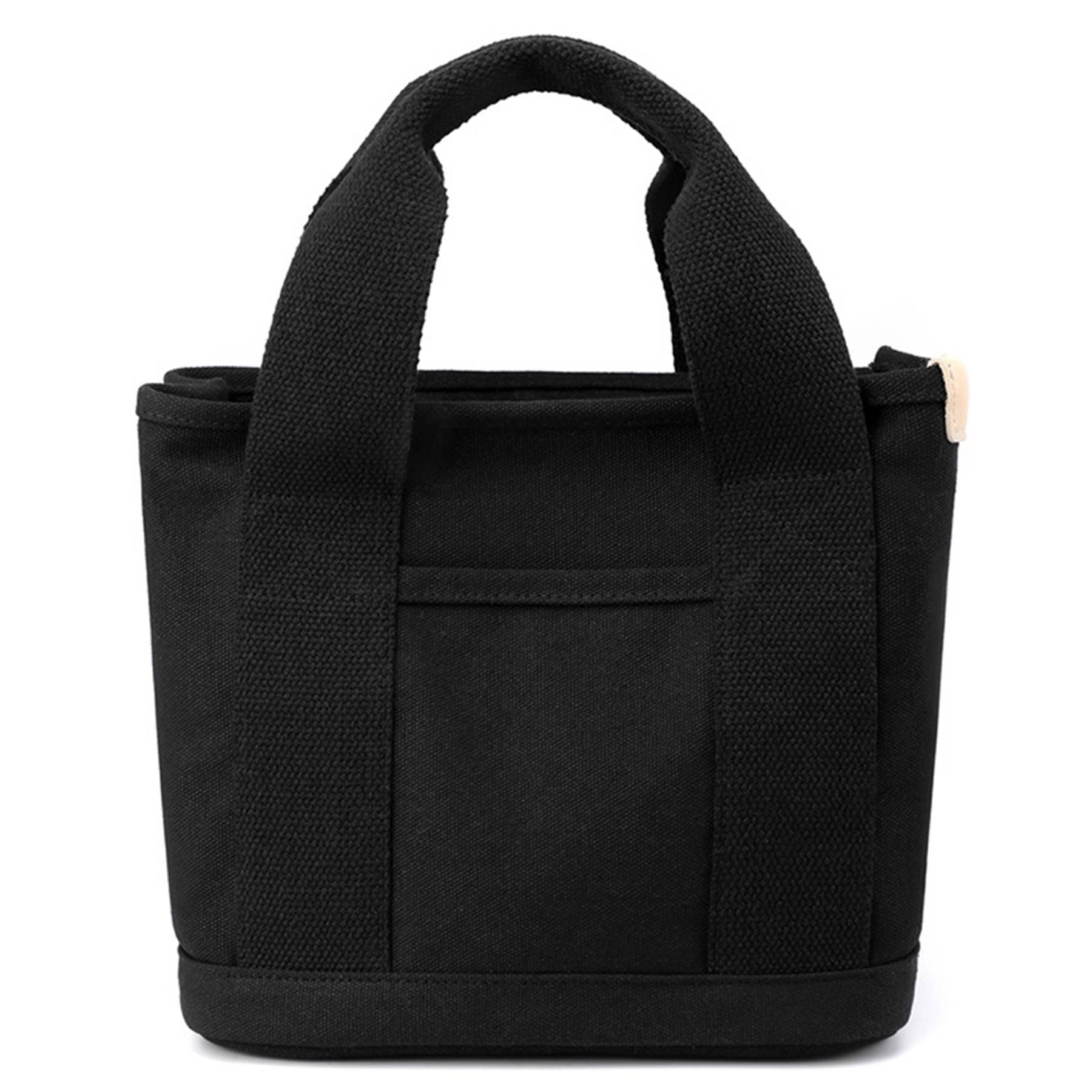 Canvas Small Tote Bag Handbag with Zipper, custom tote bag with logo imprint 15