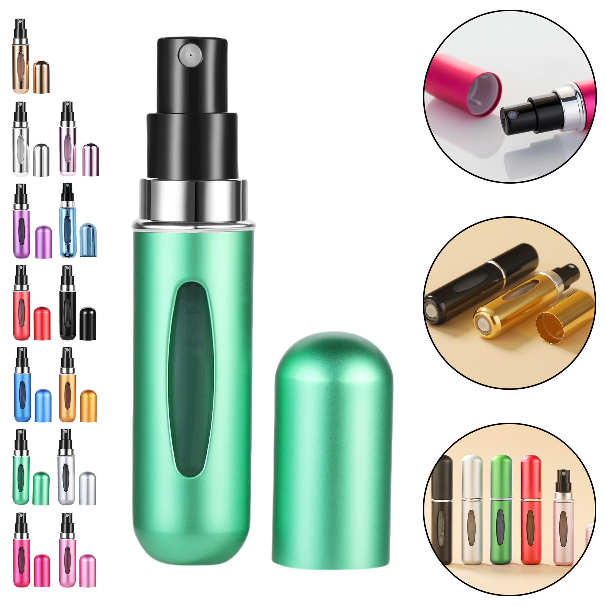 5ml Refillable Perfume Atomizer Bottle with Bottom Pump 3