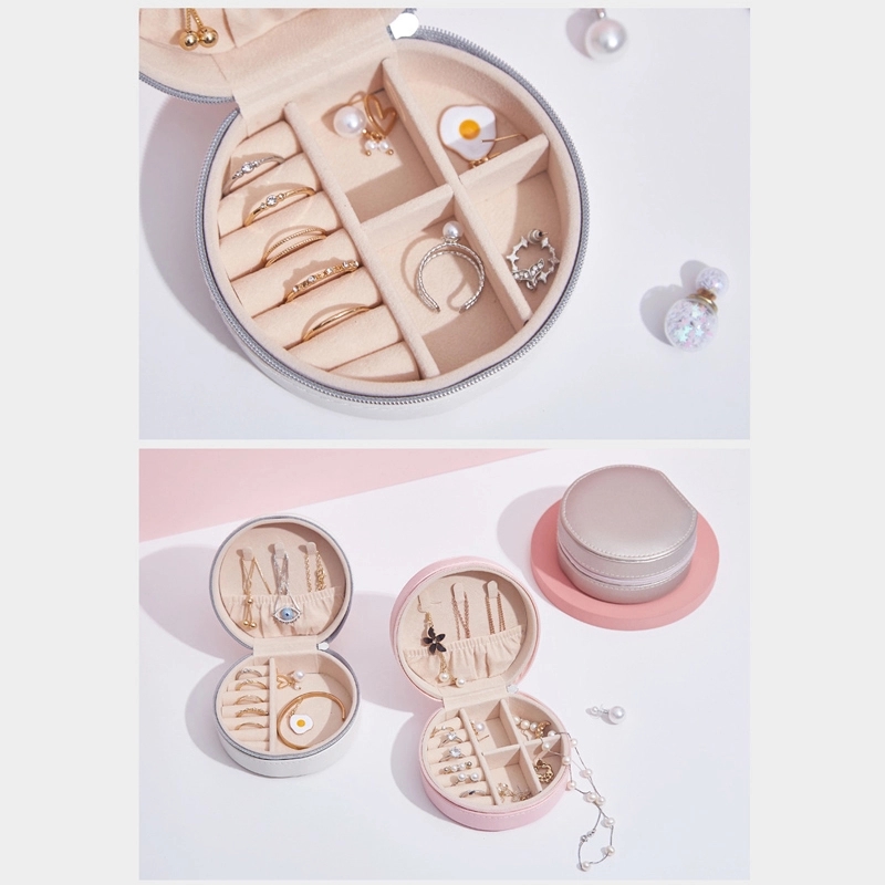 Portable Travel Jewelry Organizer Box & Earring Ring Storage 5