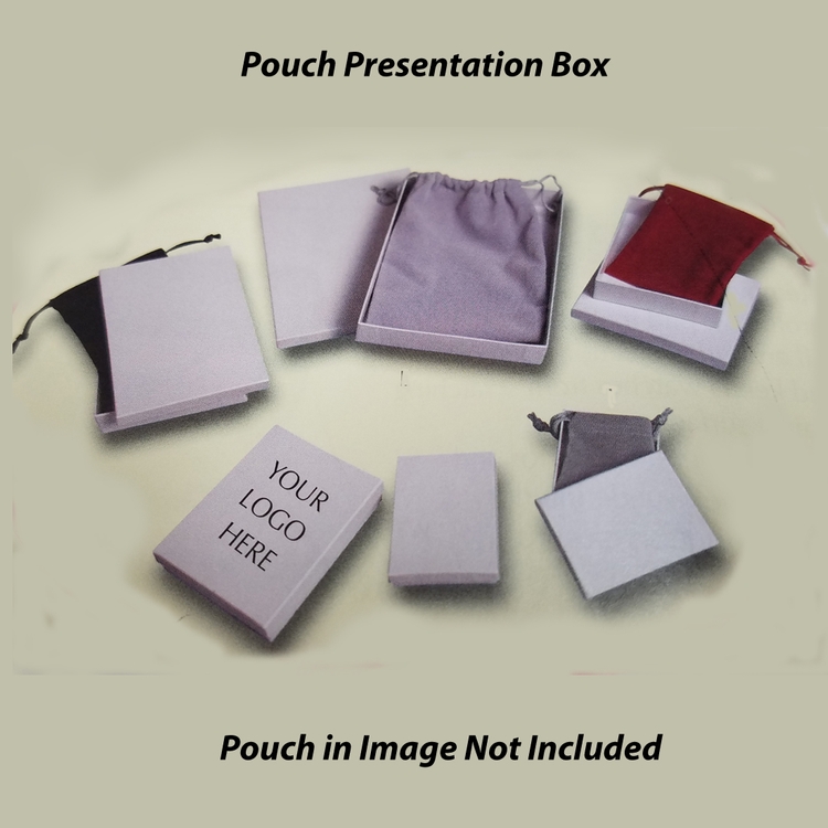 White Pouch Presentation Box ( 4 3/4" x 6" x 1") 2
