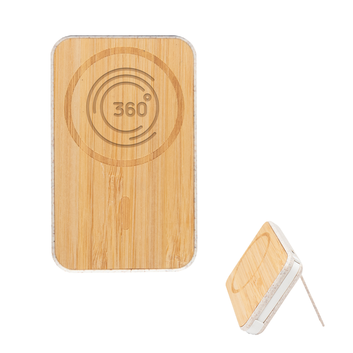 Mag Max Bamboo Wireless Charger Power Bank 3