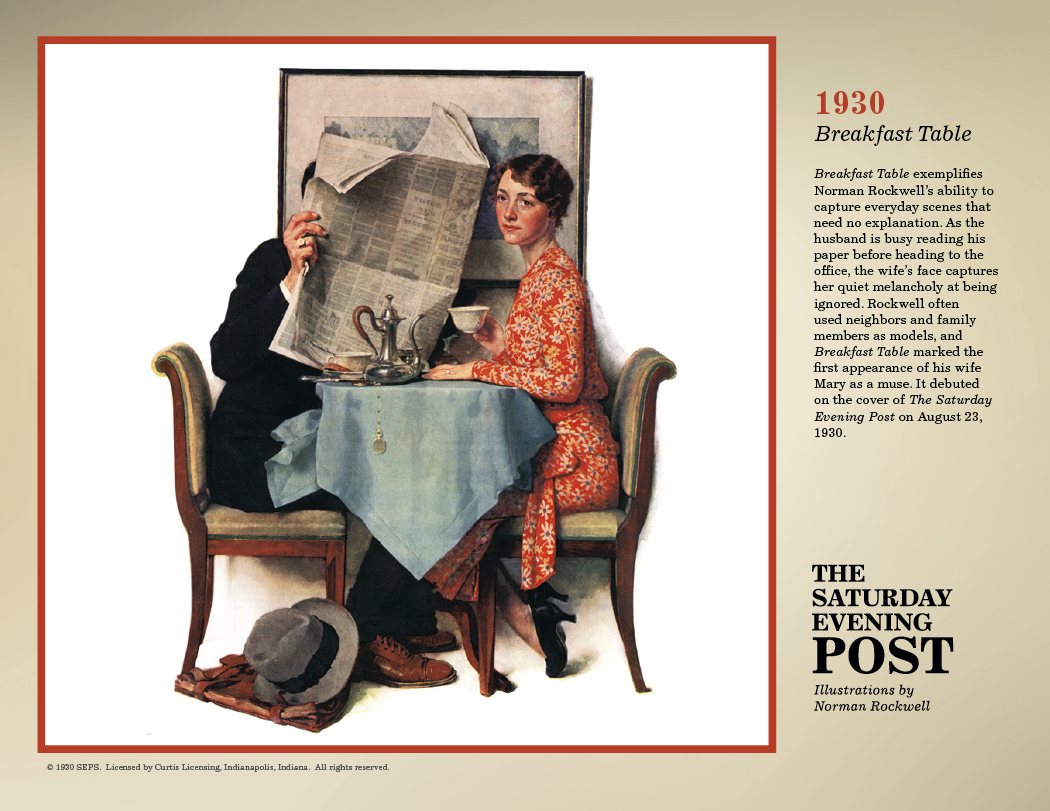 Triumph® Calendars The Saturday Evening Post Illustrations by Norman Rockwell Calendar 56