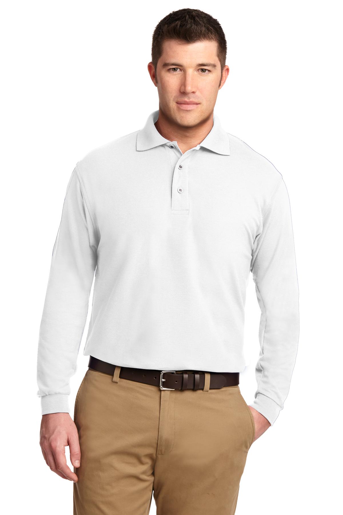 Port Authority Silk Touch Long Sleeve Polo. K500LS 56