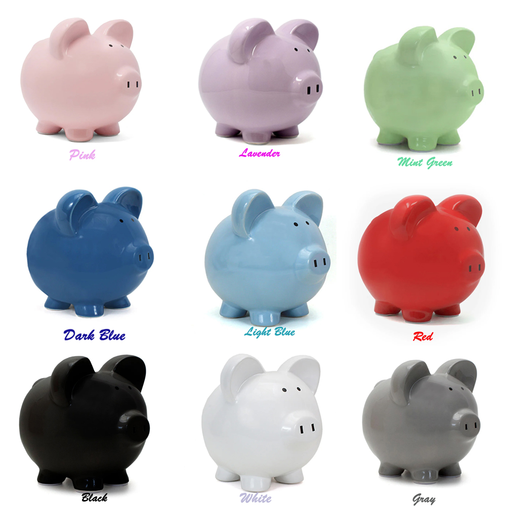 8" Ceramic Piggy Bank - Large 3