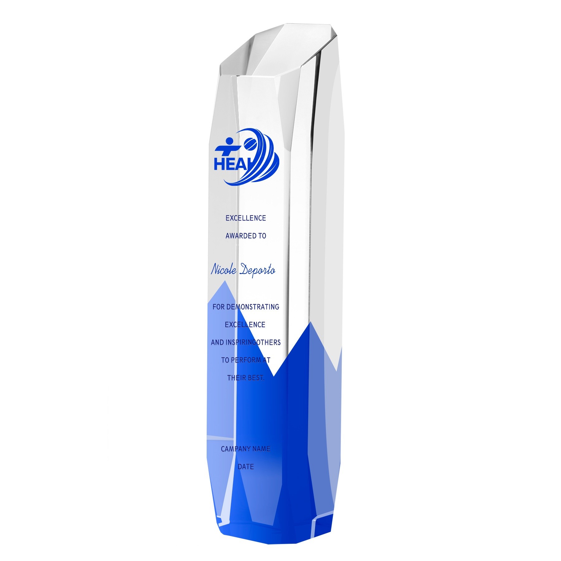 Colorful Crystal Obelisk Award 2
