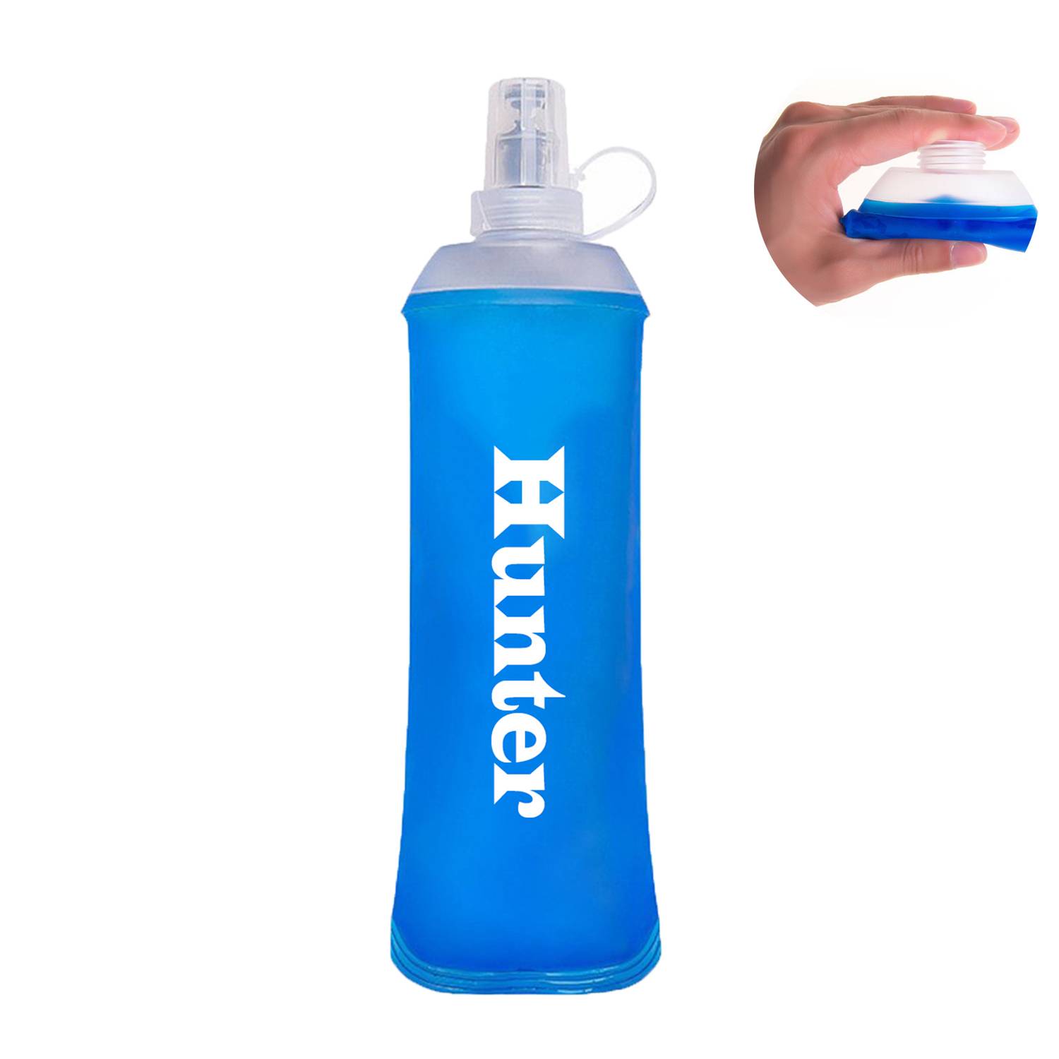 17.5oz Collap portable soft food grade water bottle