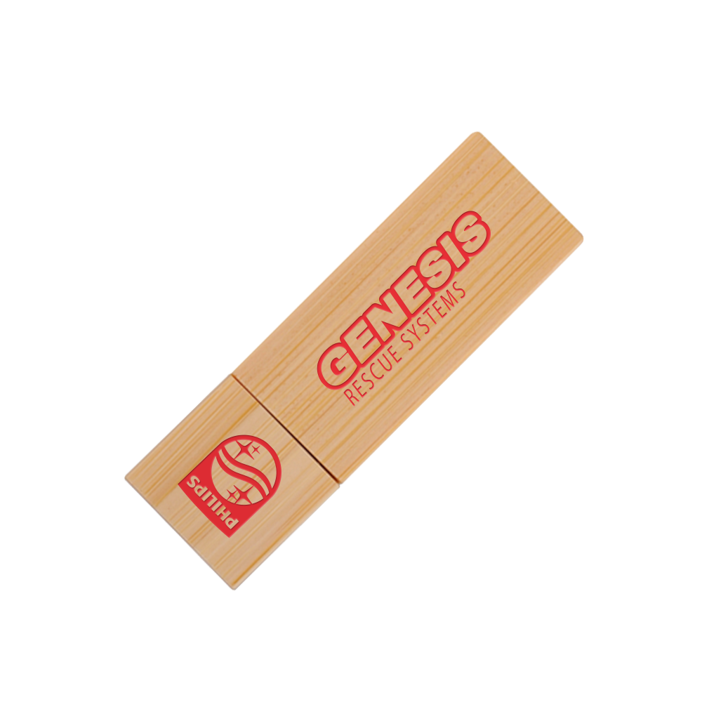 Elburn Ecru Bamboo Flash Drive