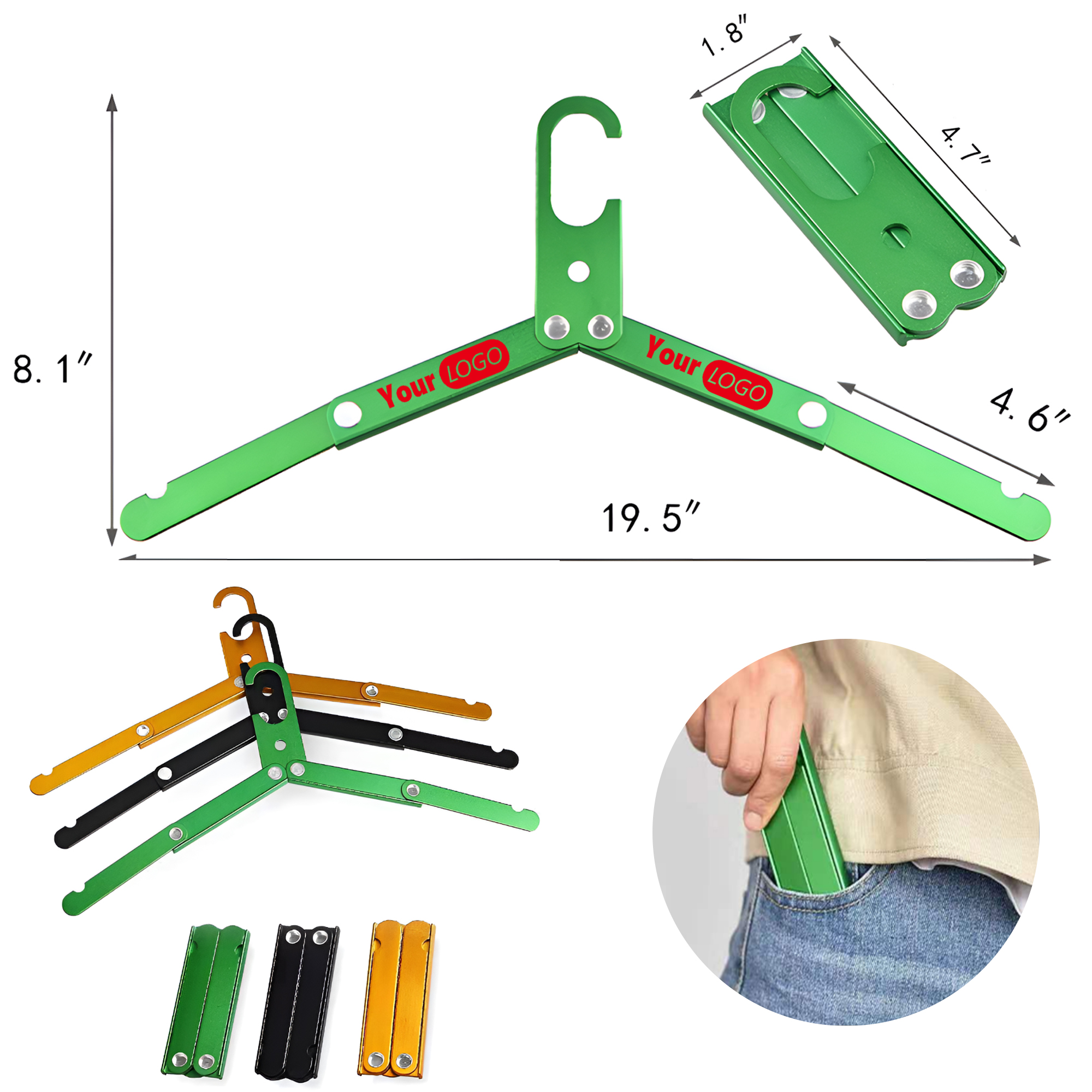MOQ 50 PCS Sturdy Metal Folding Hanger 4