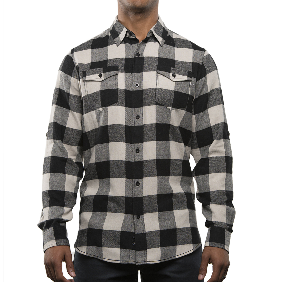 Burnside Men's Plaid Flannel Shirt 6
