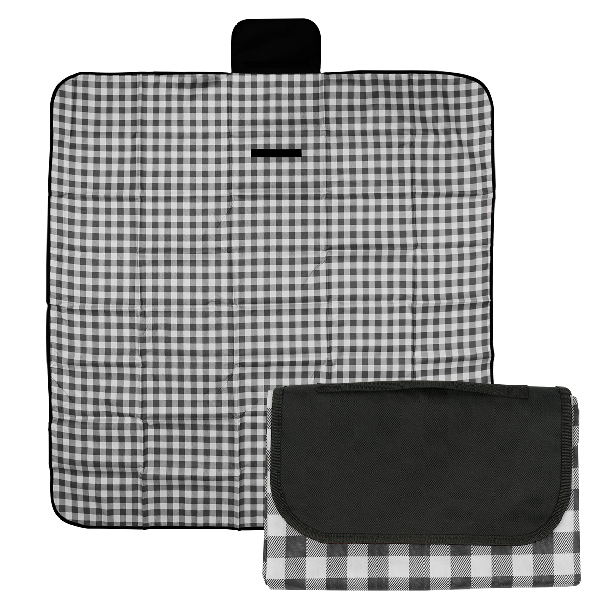 Gingham Roll-Up Picnic Blanket 9