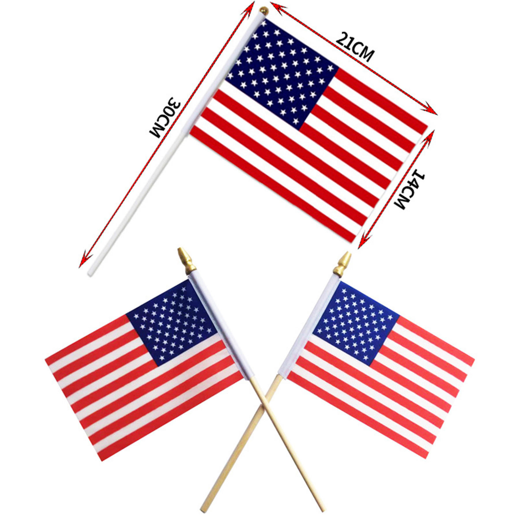 Car Window Patriotic American Flag 1