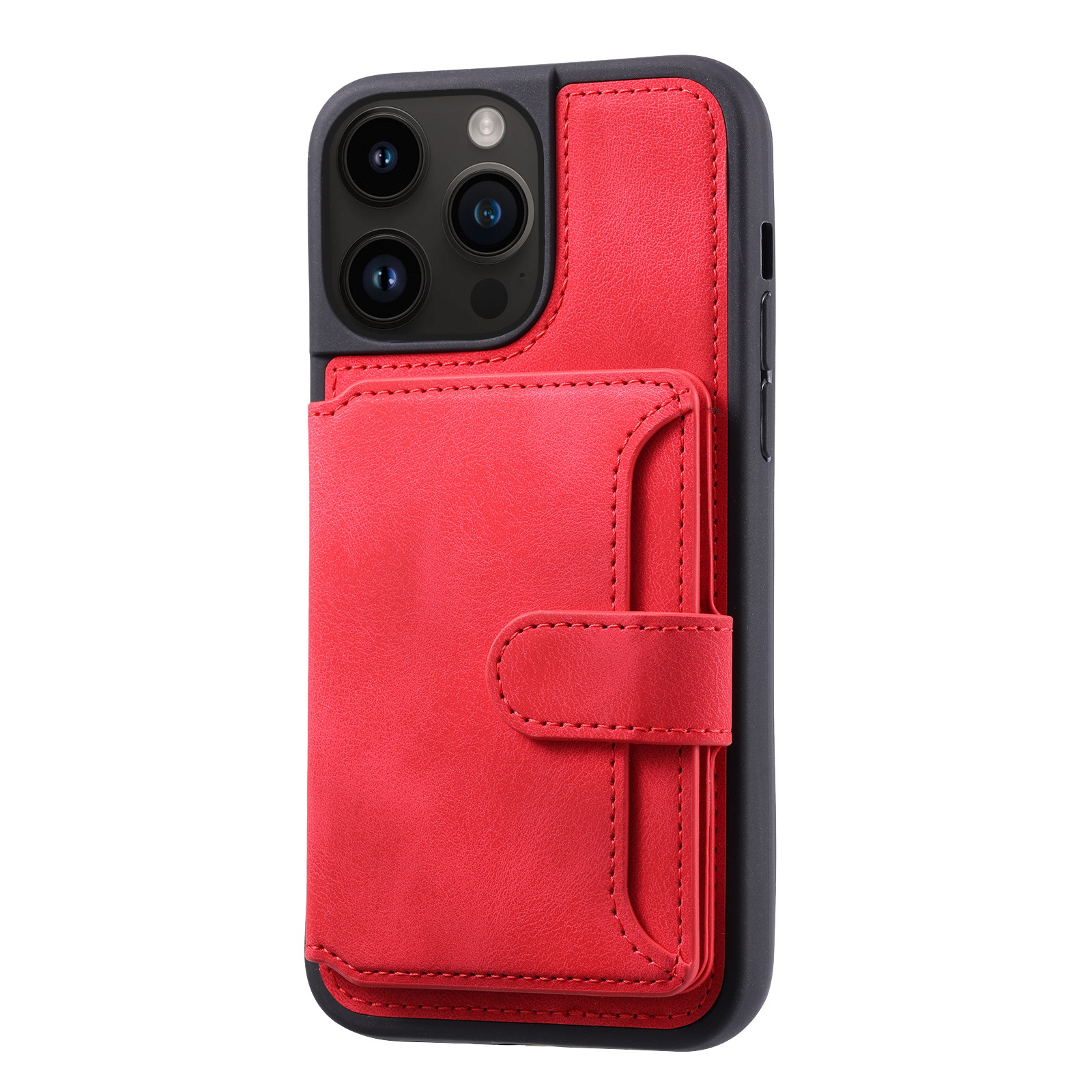 Phone Wallet Case With Magnetic Back Flip Card Holder 5