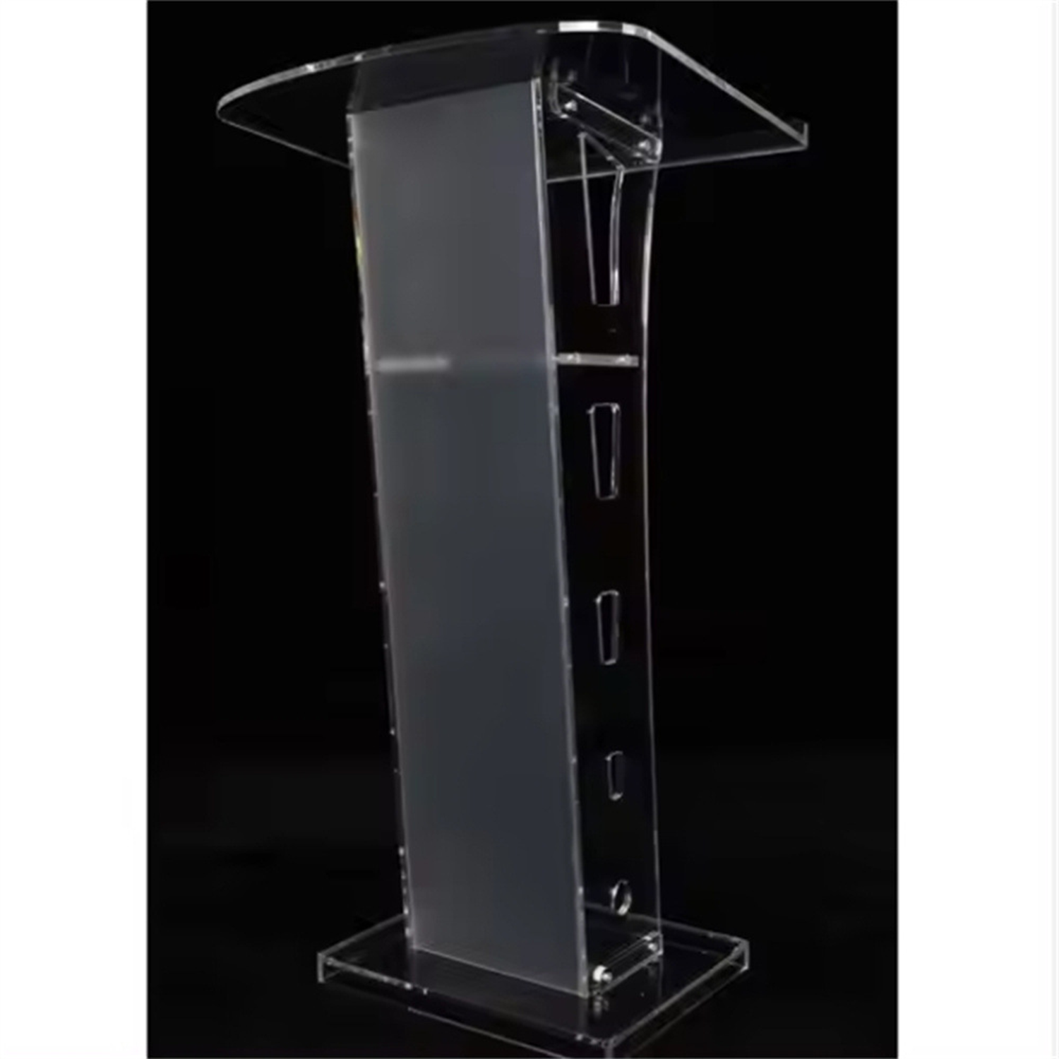 Clear Portable Acrylic Podium 9