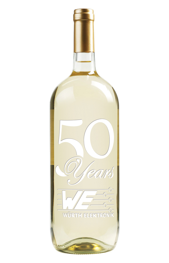 Etched Chardonnay White Wine Bottle [1.5L] 1