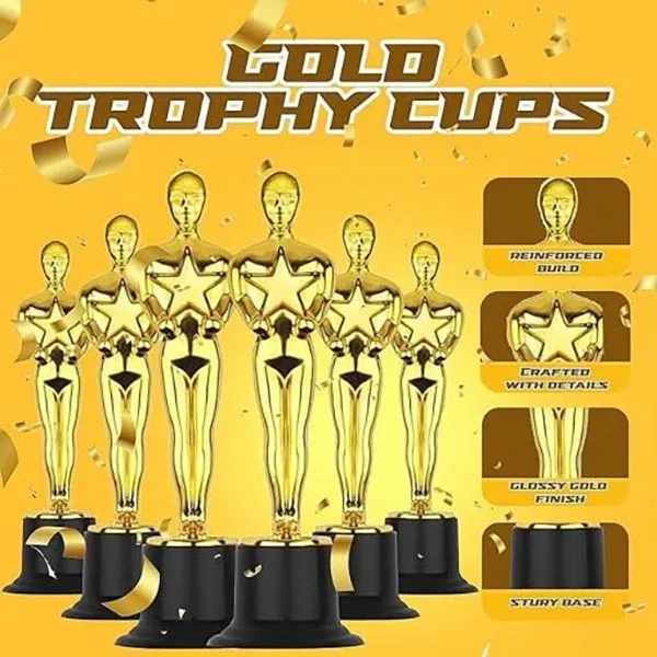 6" Golden Statue Trophy Awards 12 Pack 3