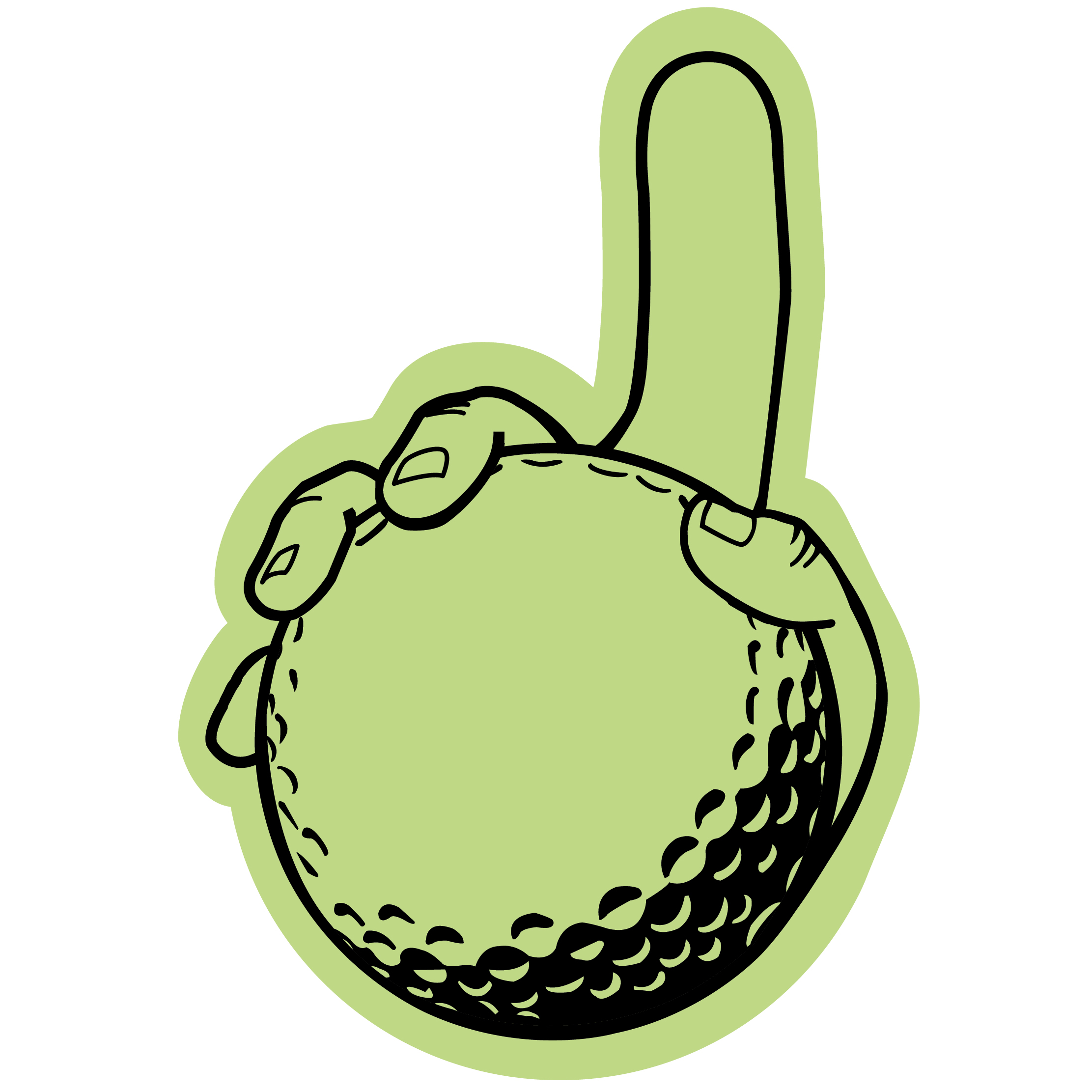 Golf Ball Hand 19