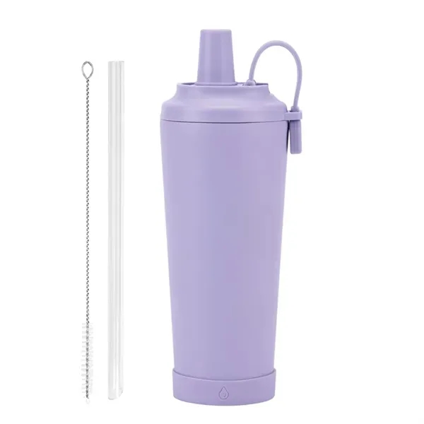 Portable Magnetic Ceramic Liner Straw Cup - 24oz Hand-Held 19