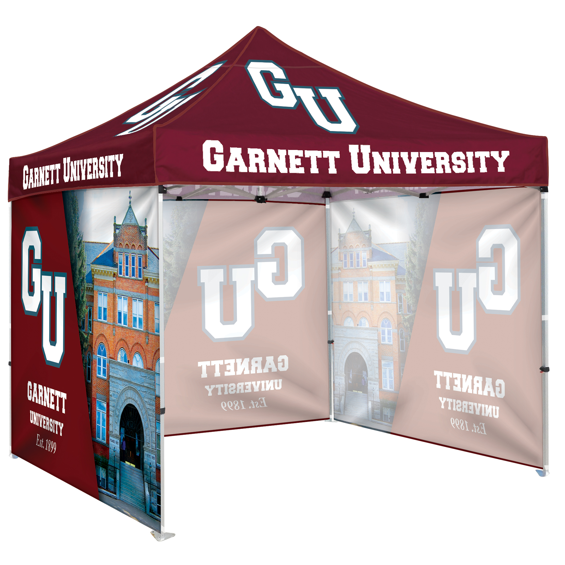 10' Heavy Duty Tent With Three Full Walls 4