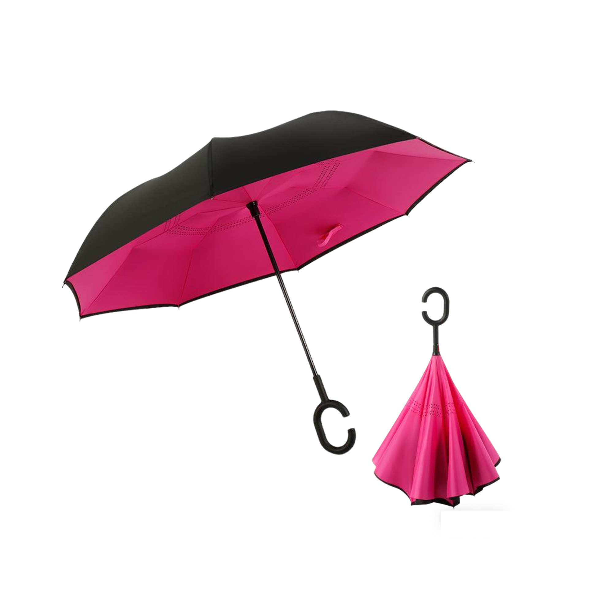 Double Layer Reverse Folding Weather Umbrella 17