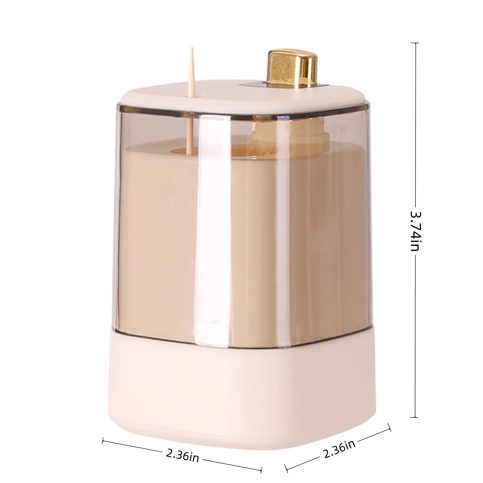 Press-Type Toothpick Holder with Automatic Pop-Up 1