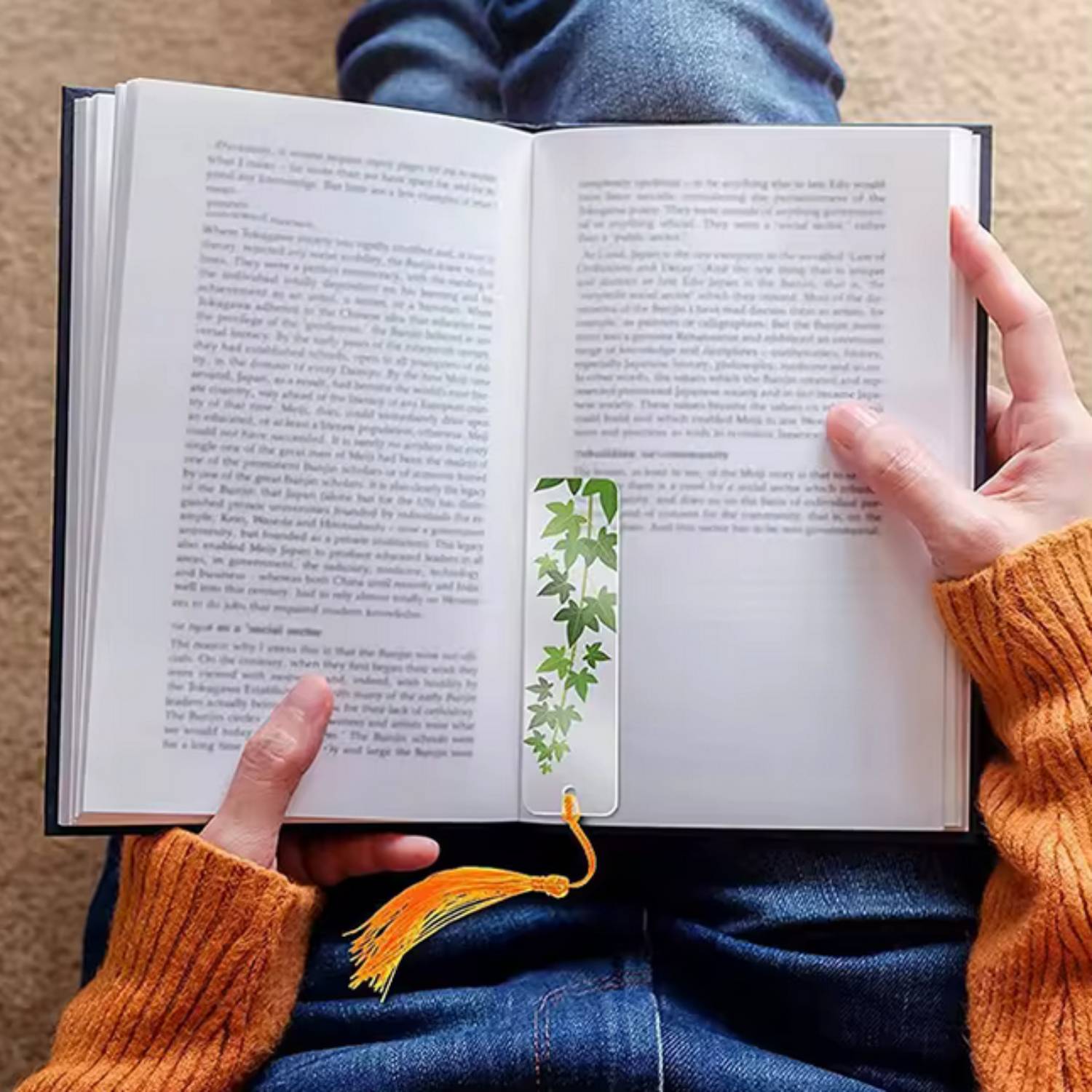 Transparent Acrylic Bookmark With Tassel 3