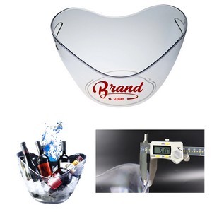 135oz Clear Plastic Ice Bucket 4