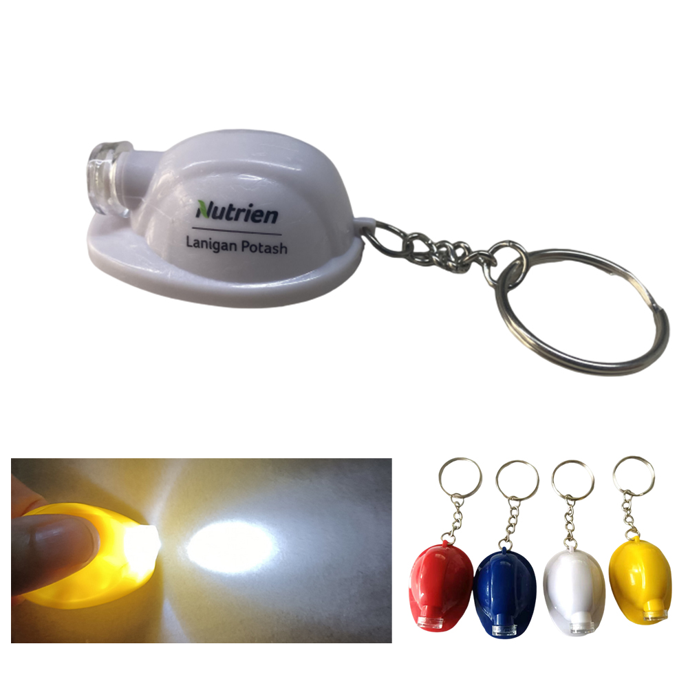 Safety Helmet Flashlight Keychain 2