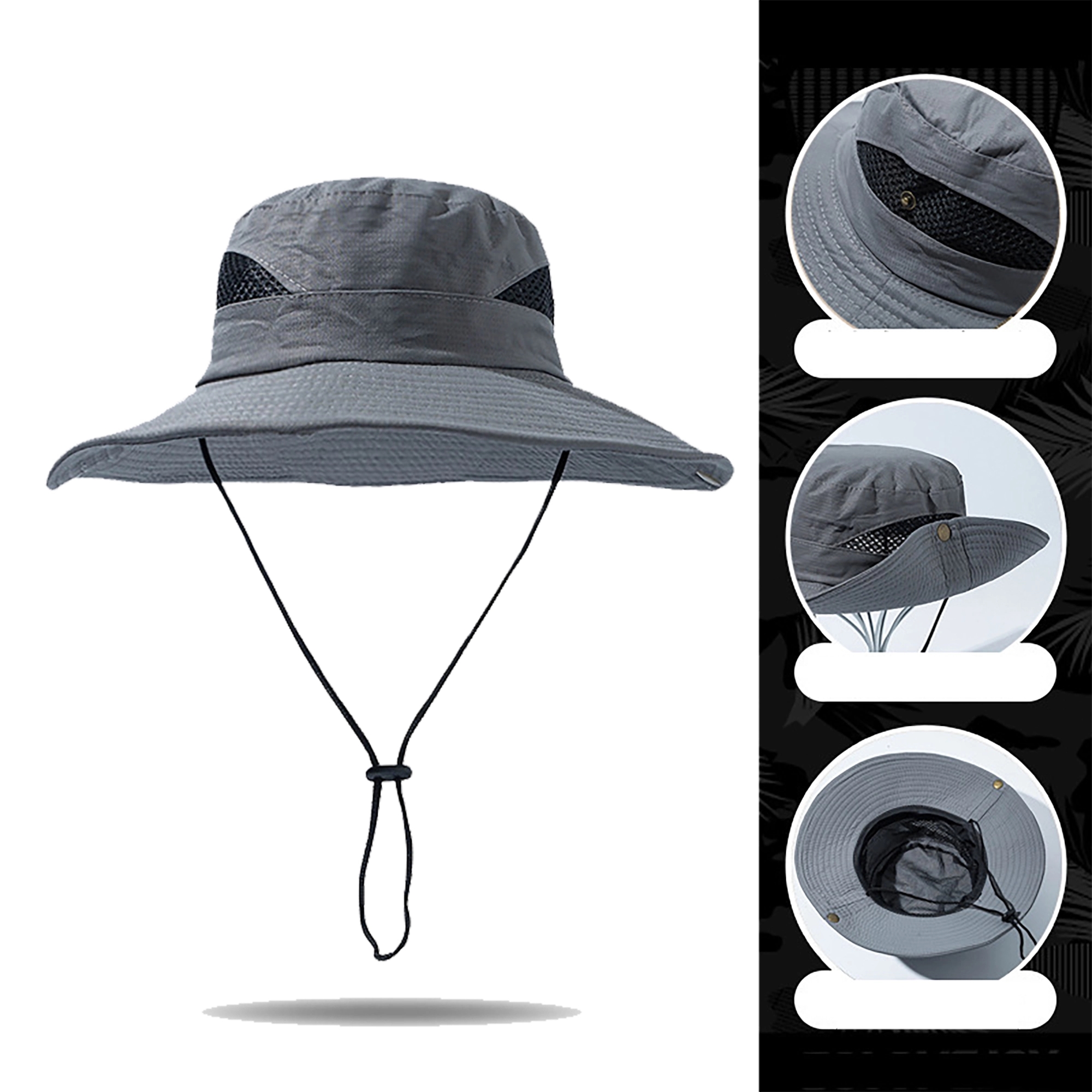 Mesh Sides Bucket Fishing Hat 4