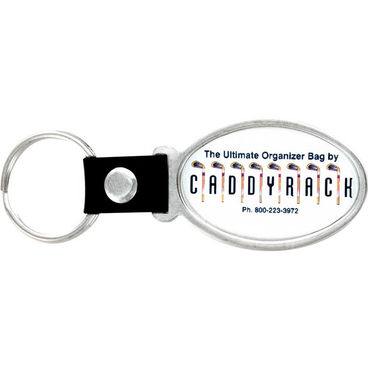 Vibraprint® Bright Silver Keytag (1-3/4")