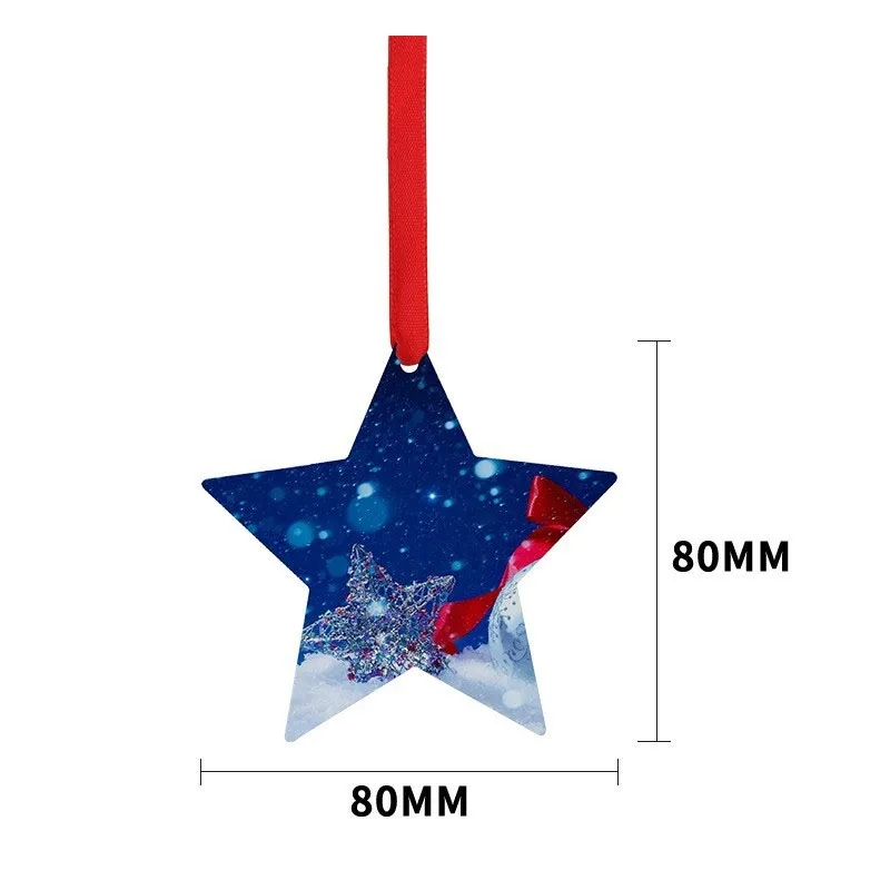 Sublimation Metal Christmas Tree Ornaments 11