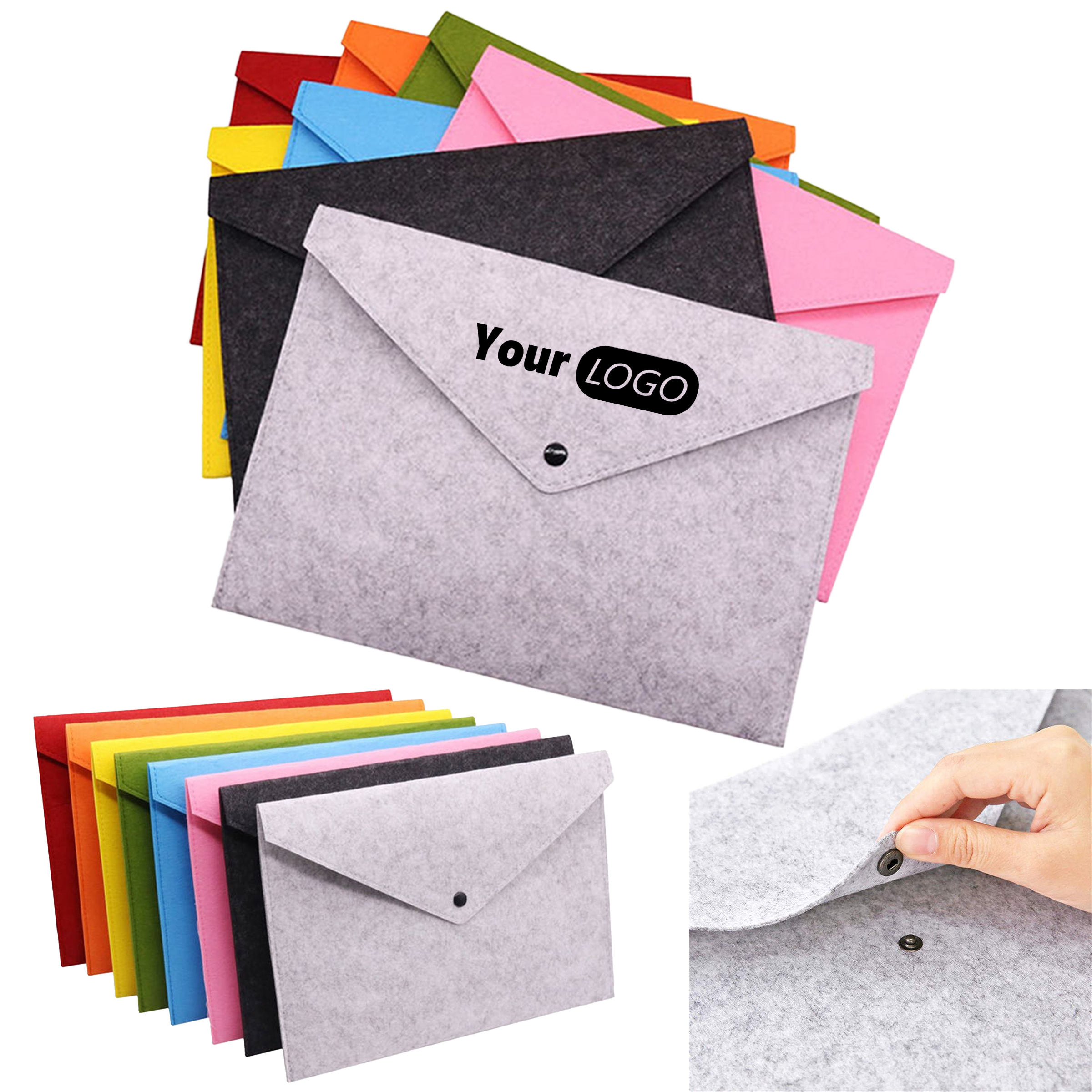 Felt A4 Document Holder Envelope Folder Case 2