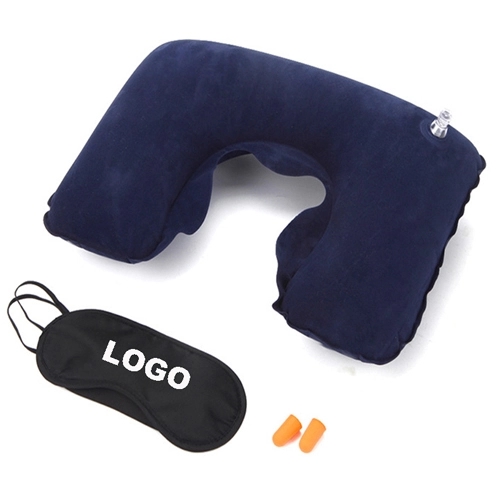 Travel Pillow Kit W/Ear Plugs & Eye Mask 4
