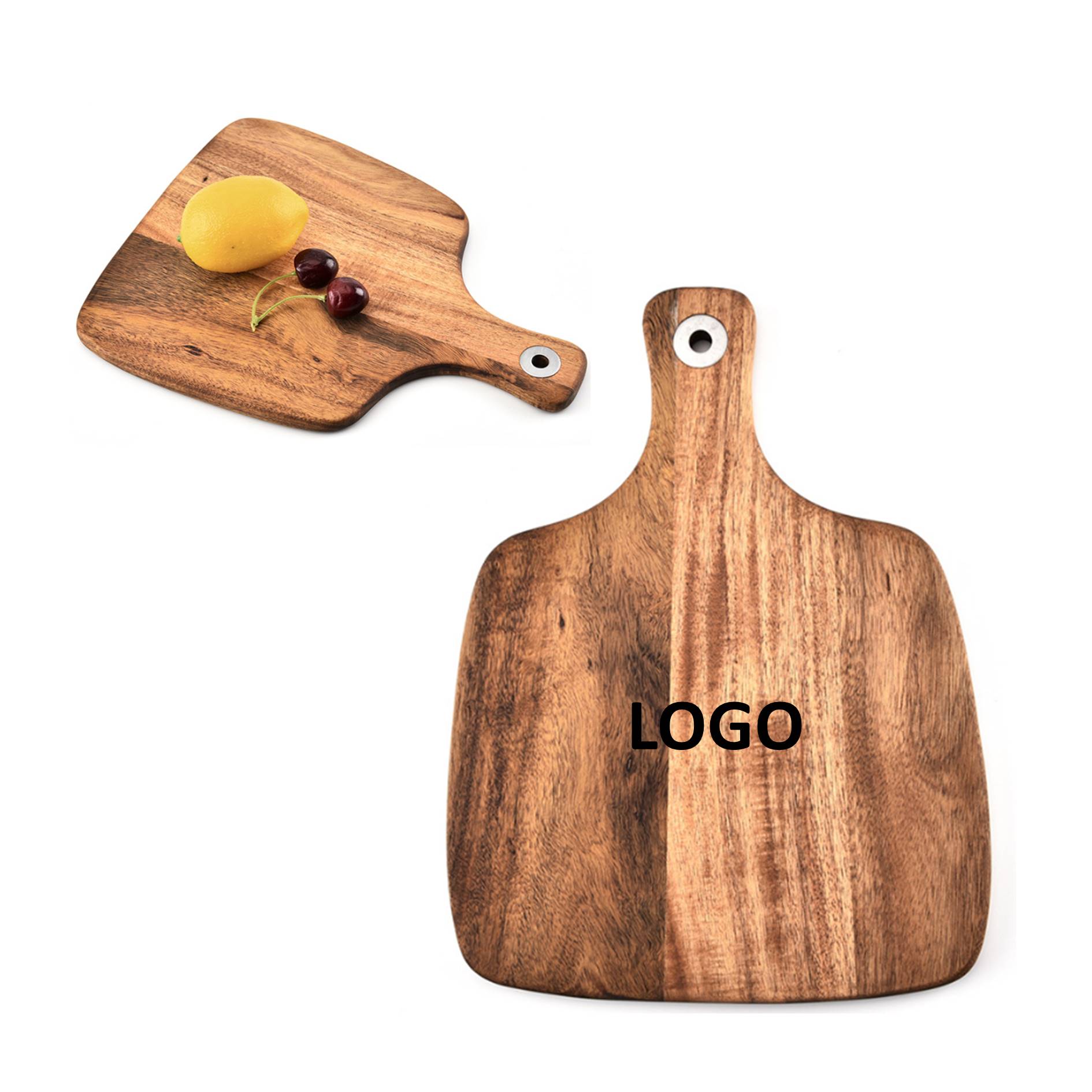 Acacia Cutting Board With Grip Handle 2