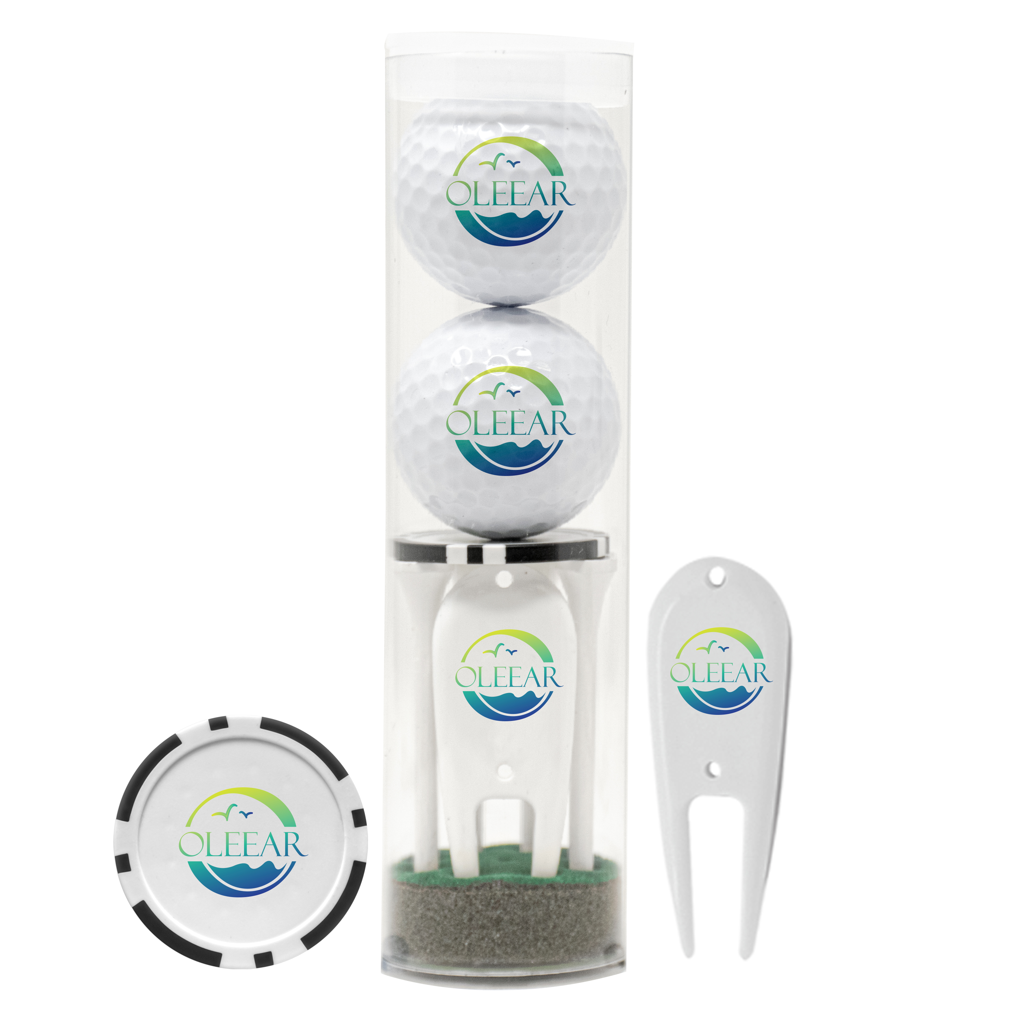 Classic 2-Ball Par Pack with Tees, Tool & Poker Chip 8