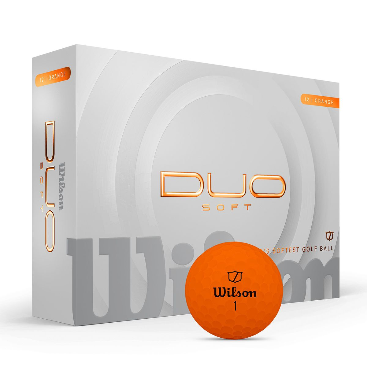 Wilson Duo Soft Orange Golf Balls