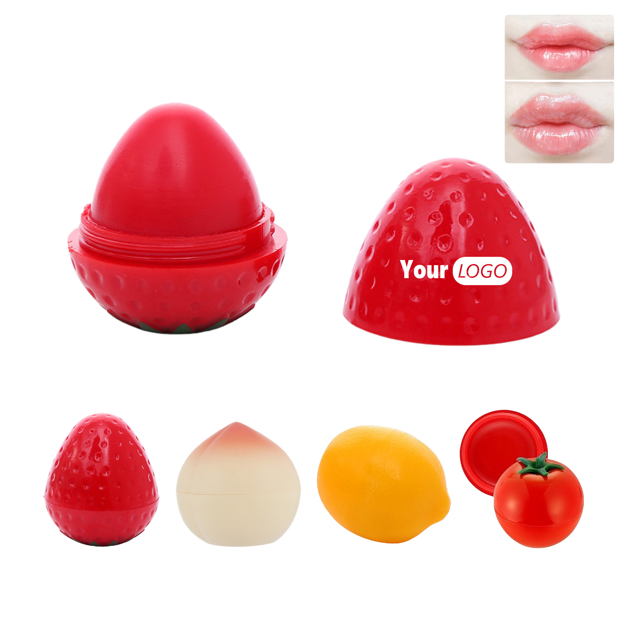 Personalized Fruit - Shaped Lip Balm 2