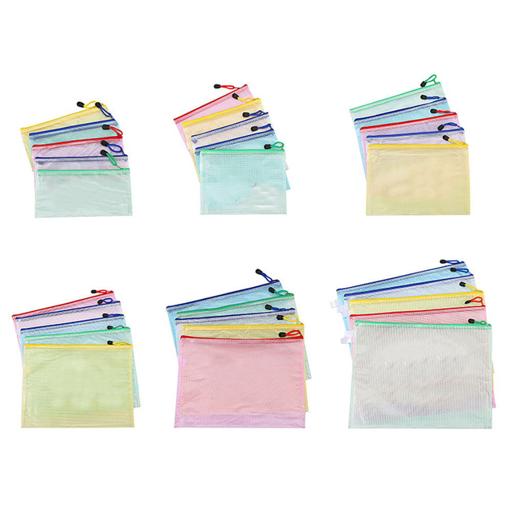 Transparent zipper file bag 4
