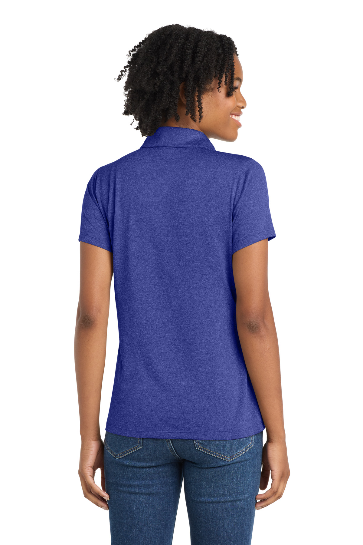 Sport-Tek Women's Heather Contender Polo. LST660 4